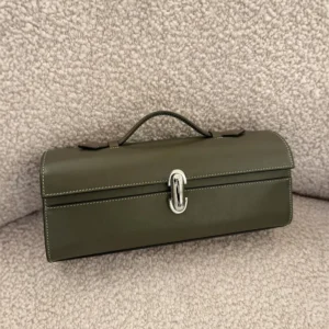 Leather Clutch Bag, Women's Leather Top Handle Bag, Small Leather Tote Bag