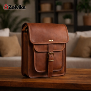 Leather Crossbody Bag – Brown Shoulder Bag for Women & Men